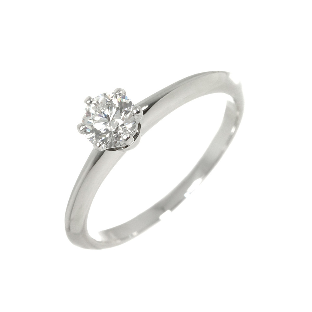 Tiffany & Co. Solitaire Diamond Ring, 0.37ct E VVS2, Platinum.